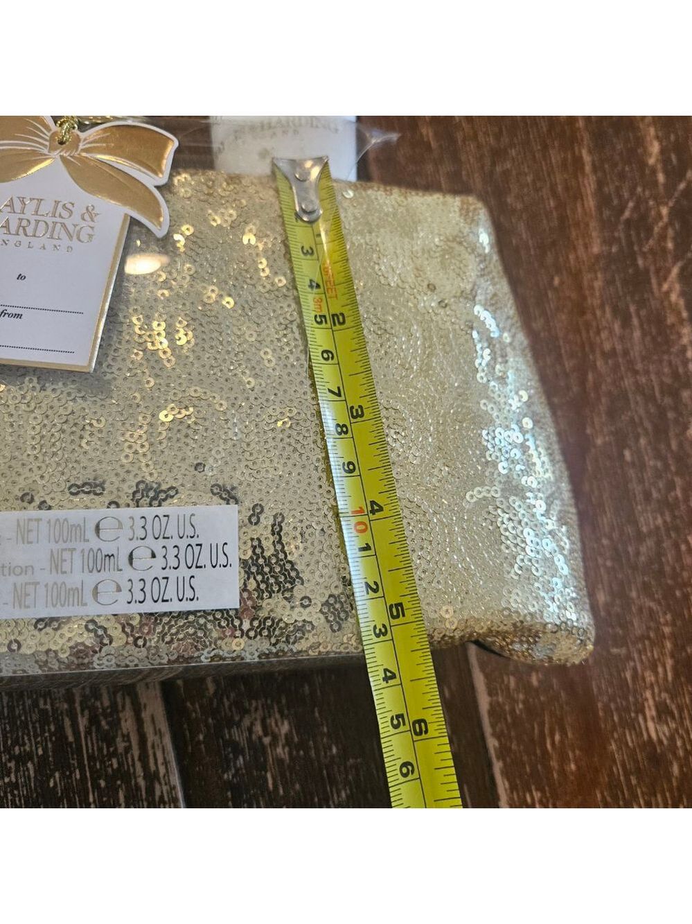 Women's Baylis & Harding NWT Gold Sequin Clutch & Beauty Gift Set One Size - Picture 10 of 10